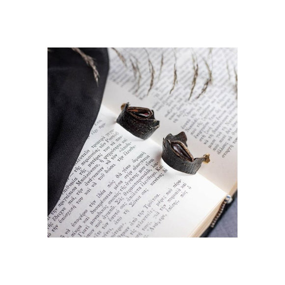 Kalliope Grey Swarovski Hoop Earrings | Greek Crafted