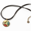 tatiana necklace black green yellow red-1