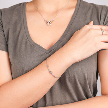 Ori Tao Thin Chain Bracelet - La Marina Collection from France - 0