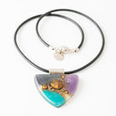 mykonos necklace black purple-2