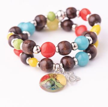 Cristalida Beaded Elastic Wish Bracelet