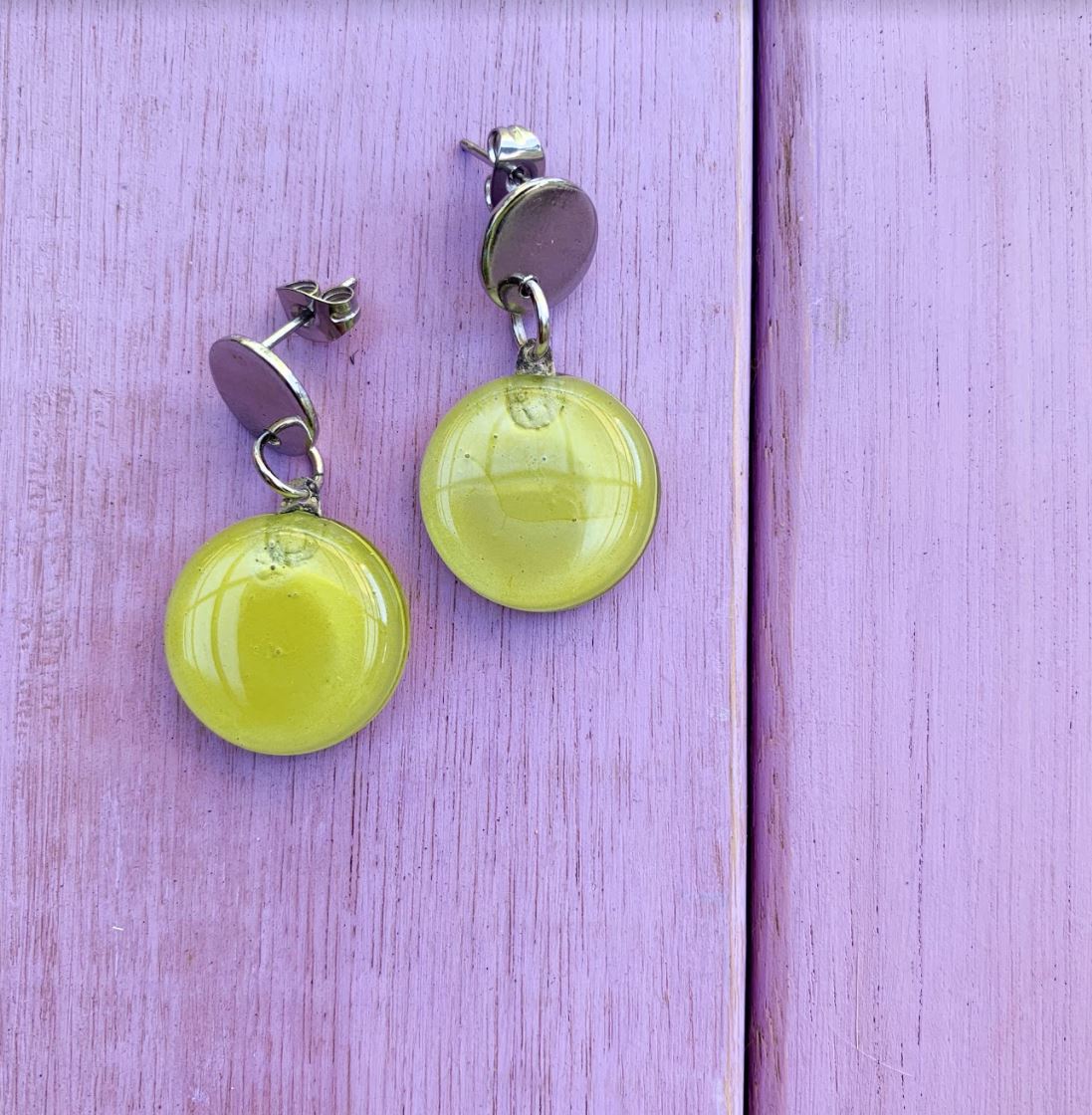 Cristalida Yellow Drop Earrings For Women / Pop