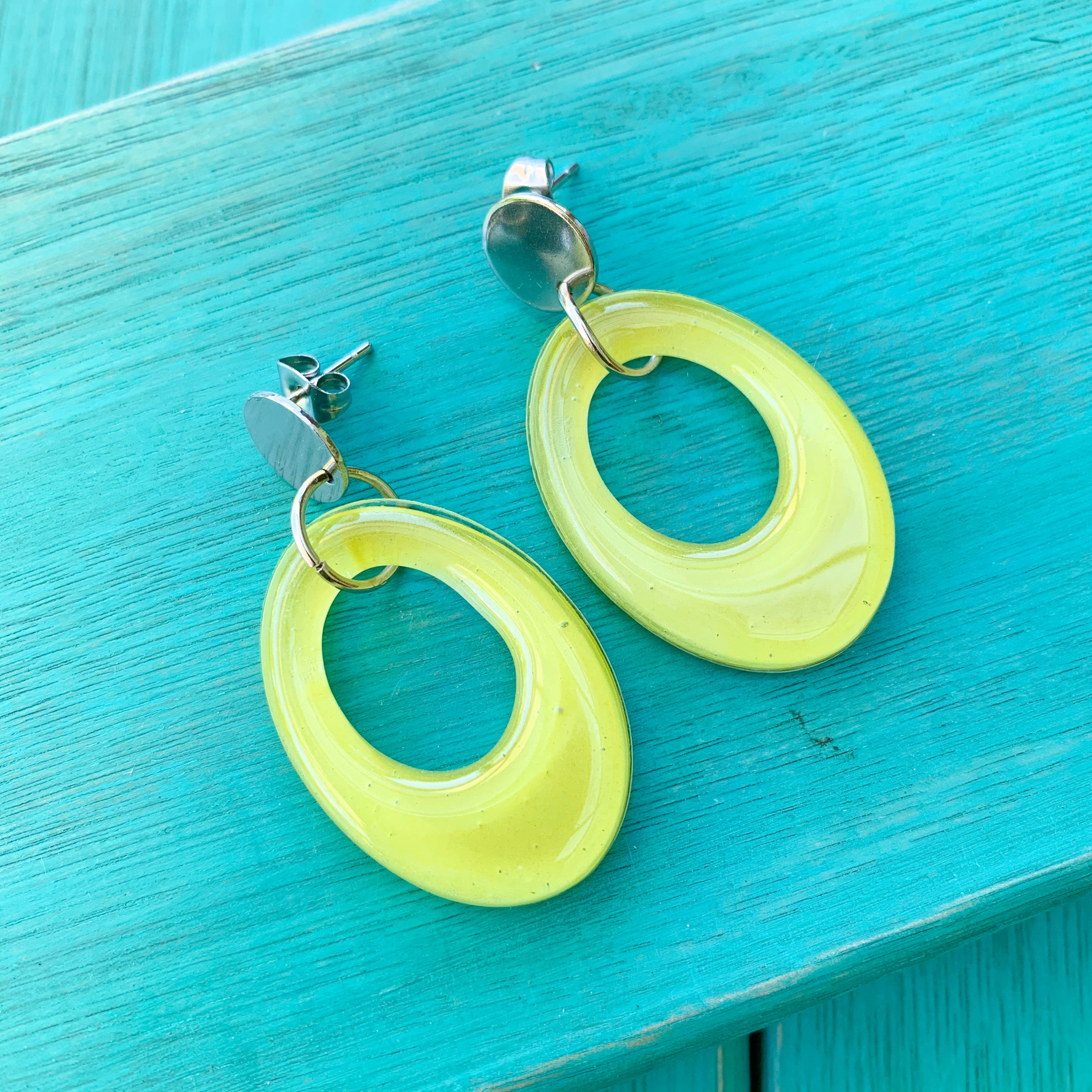 palma earrings yellow