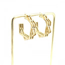 Habana Paris Zig Zag Hoop Earrings For Women / Stainless Steel / Costume Jewelry / Fashion Earrings - JOYasForYou